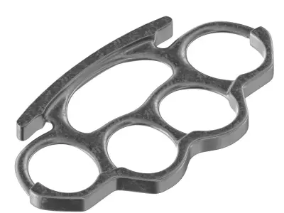 Knuckle metal fist ring 3D model