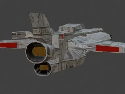 Fighter75 Free low-poly 3D model