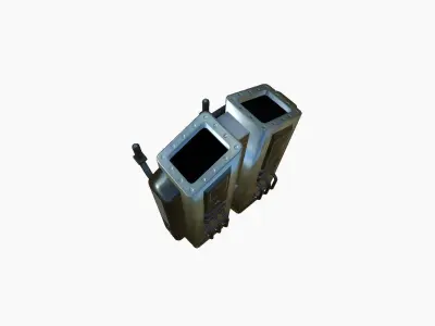 Jetpack F06 Chrome - SciFi Character Design Low-poly 3D model