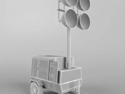 Tower light generator 1 3D model