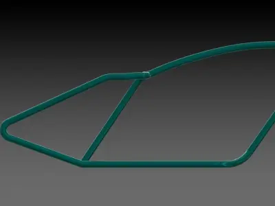 Frame metal bicycle 3D model