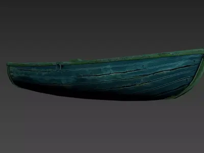 Boat CXC  Low-poly 3D model