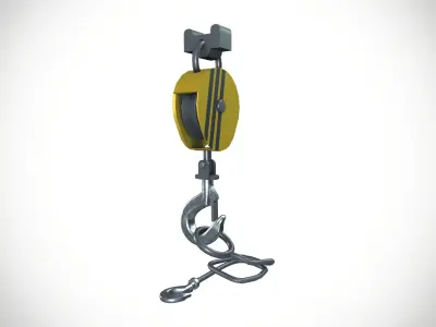 Crane Hook 3D model 7