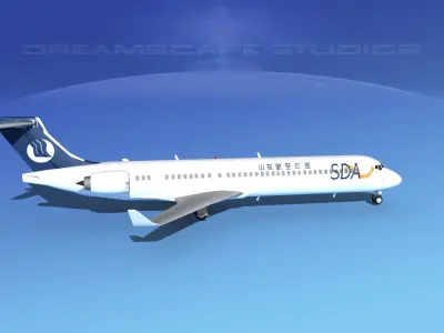 Comac ARJ21-900 Shandong Airlines  3D model