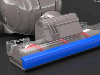  Dyson Cyclone Upright Vacuum Cleaner Blue 