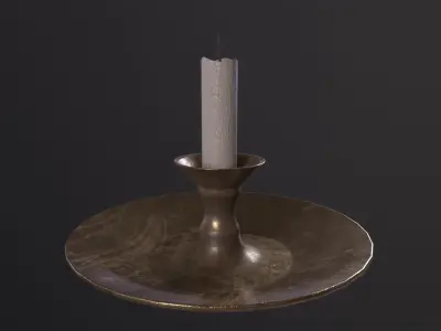 Candle 3D Model Low-poly 3D model