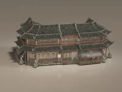 Ancient buildings Chinese ancient architecture 3D model