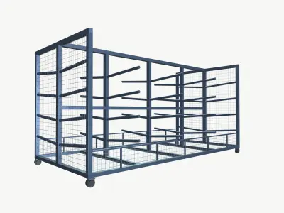 Long load trolley 3D model