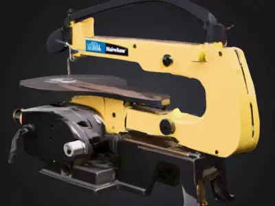 Scroll Saw Serenity HighQuality 3D Model PBR  Game Ready Low-poly 3D model