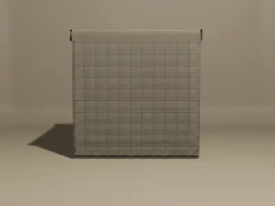 Hesco Bastion Sand Wall Barrier 3D model