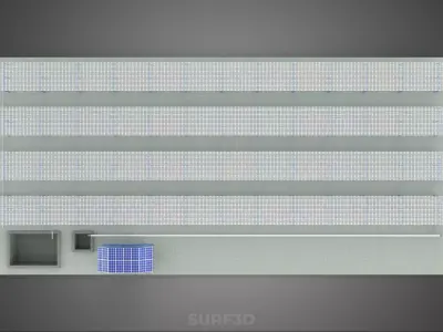 FIELD AEROPONIC HYDROPONIC PLANT FARM CULTIVATE SOLAR POWER IOT 3D model