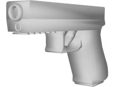 Glock 17 Low-poly 3D model shop