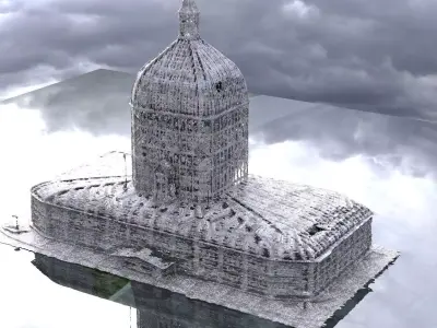 Inns mouth Conservatory building  4 and 3 3D model