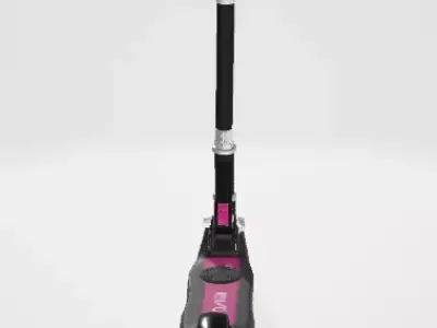 Kids Kick Scooter Pink Low-poly 3D model