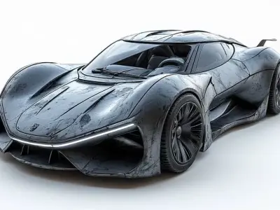 Modern Shape Vehicle 3D Model 3D model purchase