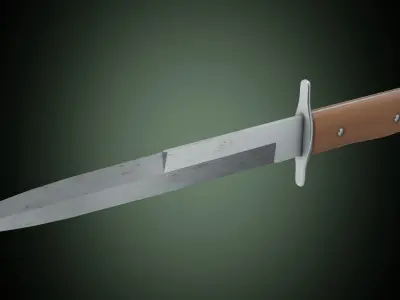 Luftwaffe kampfmesser 42 Low-poly 3D model