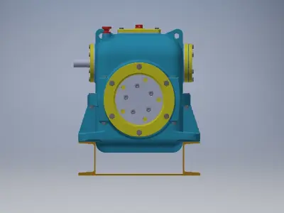 Speed Reducer gearbox differential 3D model
