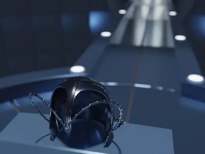 Marvels X-Men Sub-Basement - Corridor and Cerebro 3D model