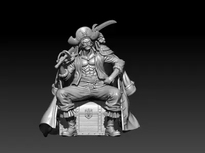 Gol D Roger - One piece - split part 3D print model