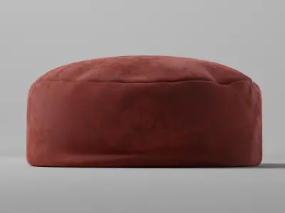 Red Velvet Chair Free 3D model
