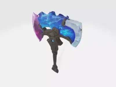sci-fi axe Low-poly 3D model purchase