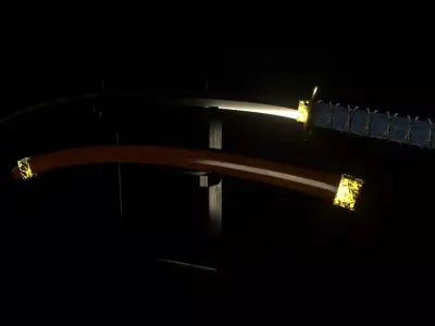 Samurai sword 3D model
