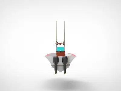 Fishing Boat  3D model purchase