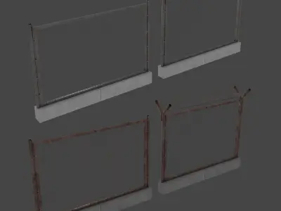 Military Barricade Pack 3D Model Collection