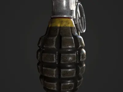 Grenade MK2 Low-poly 3D model purchase