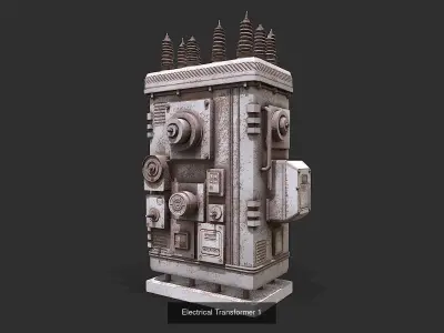 Electrical Transformer Collection 3D Model Pack
