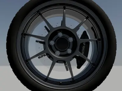Car Wheel 3D model by Titi95 from CGTrader