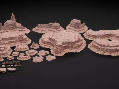 Rafinery Post Apocalyptic Assets 2 Low-poly 3D model