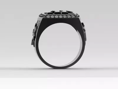 Ring of Pistols and Rifle - Gan ring 3D print model