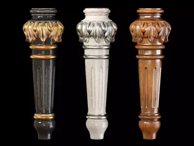 Classic leg 006 3D model