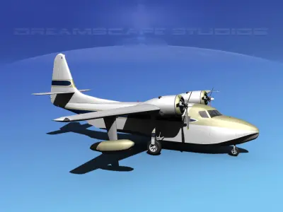 Grumman G-73 Mallard V05 3D model
