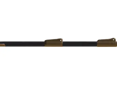 Chinese Single-edged sword Huanshou Dao Low-poly 3D model