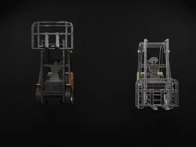 Forklift Low-poly 3D model buy