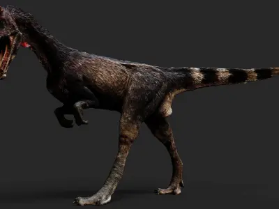 dinosaur jurassic creature Free model scan Free low-poly 3D model