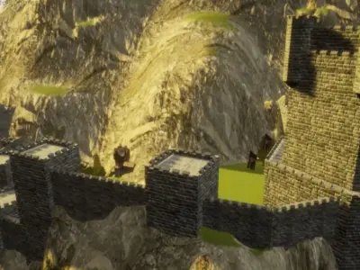 Mountain Fort 3D model