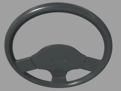 Steering Wheel Car 02 Low-poly 3D model