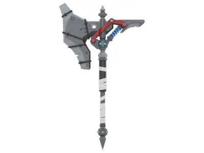 Junker Queen Axe - Overwatch - STL and CAD bundle - Commercial 3D print model