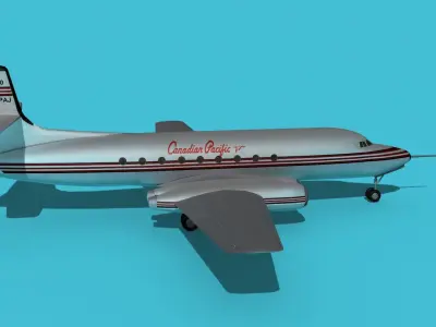AVRO Canada C-102 Jetliner V04 3D model