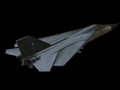General Dynamics F-111 Aardvark Low-poly 3D model