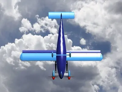 Cri-Cri ultralight aircraft 3D model
