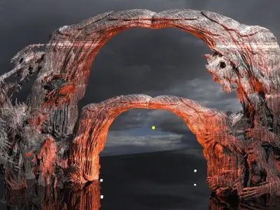 Underworld Archway Claw sculptures  3D model