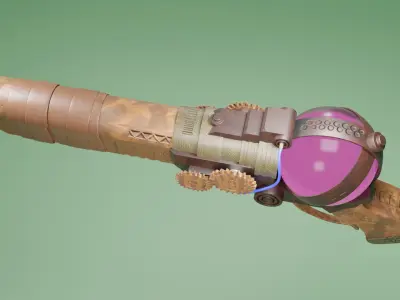 pistol 3D model 5