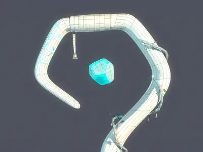 Runic Wand v2 - Stylized 3D Model Low-poly 3D model