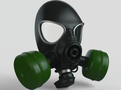 Gas Mask 3D model get