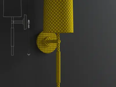 clout tail sconce Low-poly 3D model