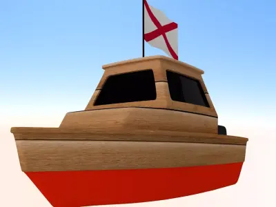 Alabama Fishing Boat 3D model